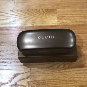 Bronze Gucci eyeglass case